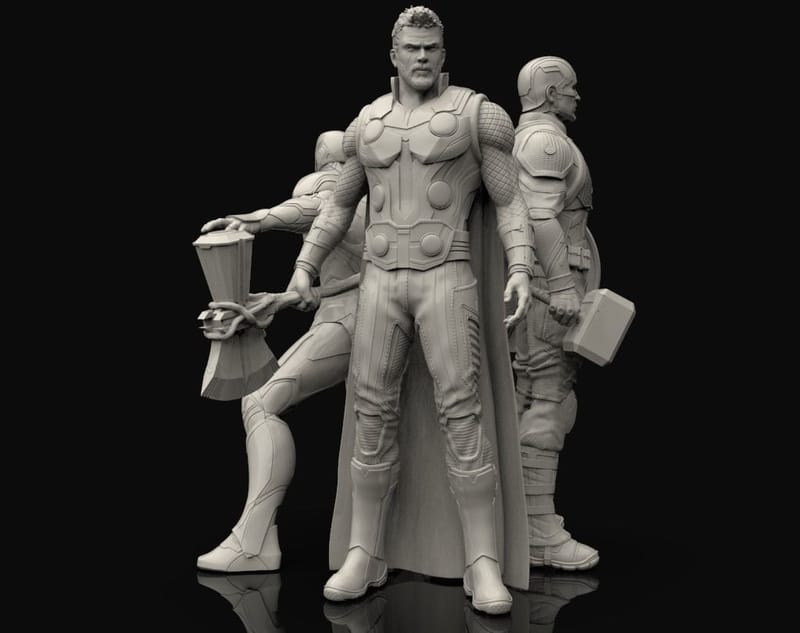 Avengers Statues Bundle 3D print model