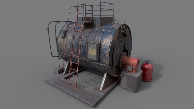 Industrial oil tank
