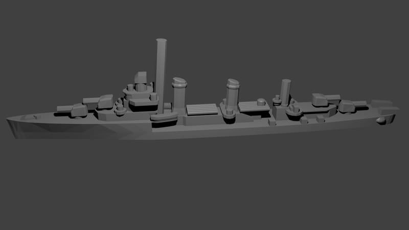 US Benson Class Destroyer Warship