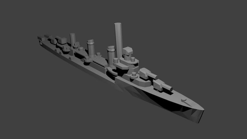 US Benson Class Destroyer Warship