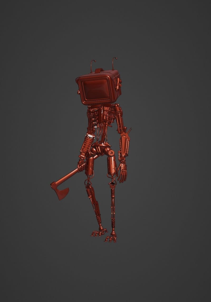 Cyberpunk Robot 3D model