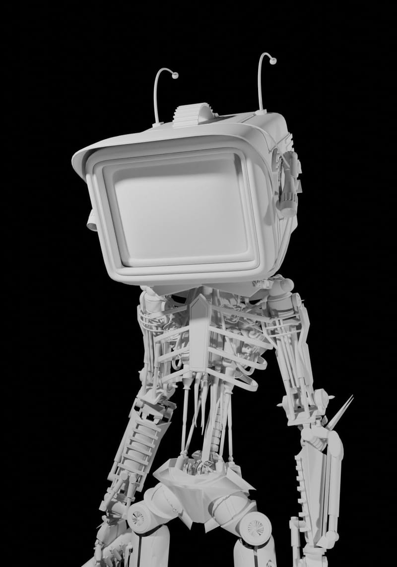Cyberpunk Robot 3D model