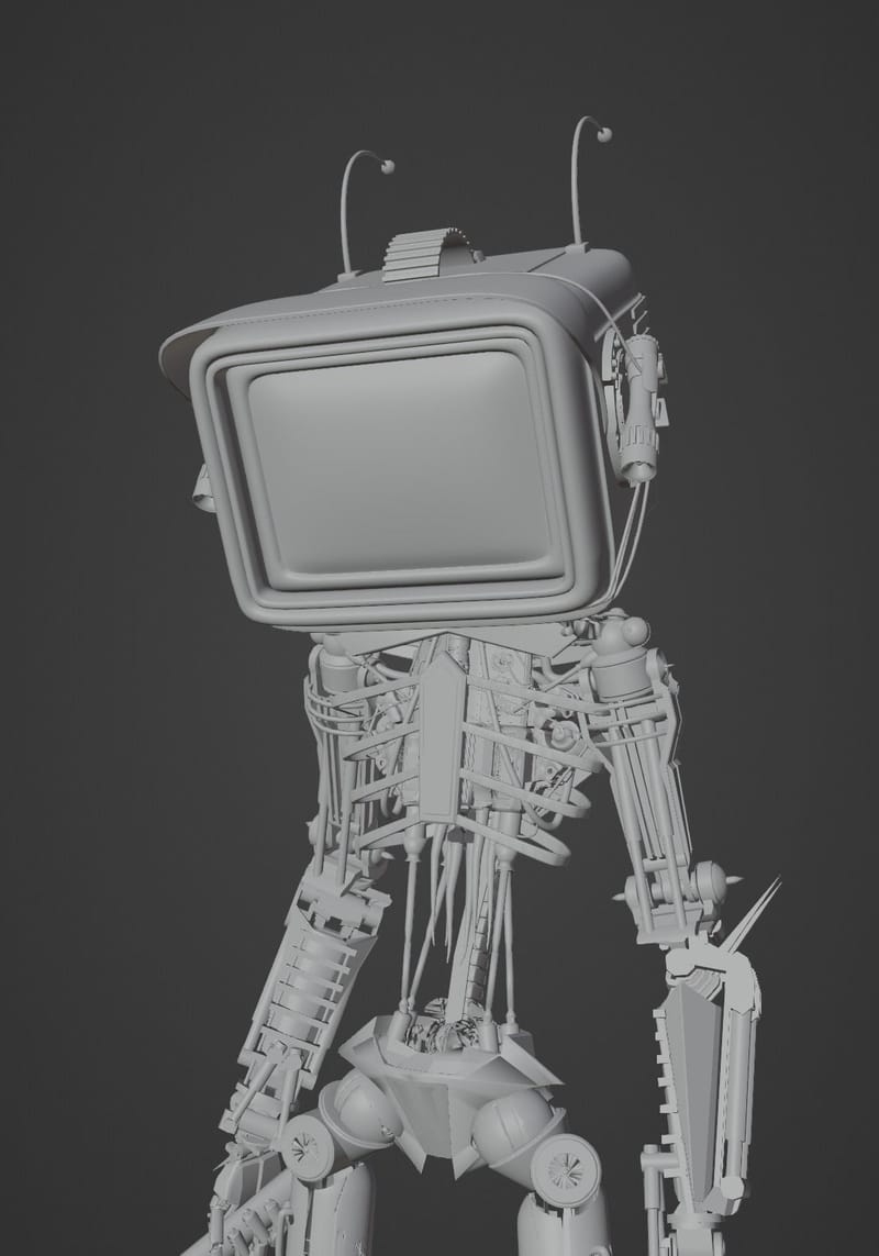 Cyberpunk Robot 3D model