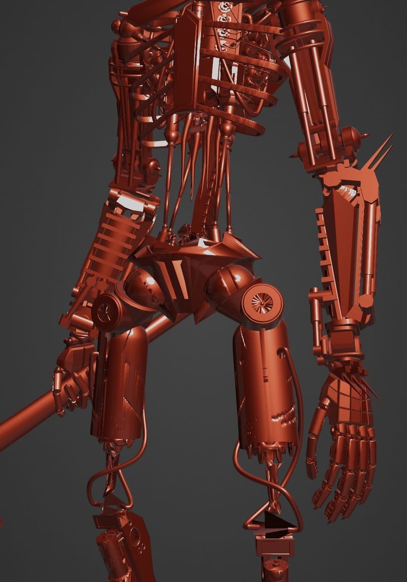 Cyberpunk Robot 3D model