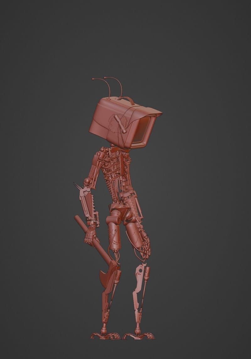 Cyberpunk Robot 3D model