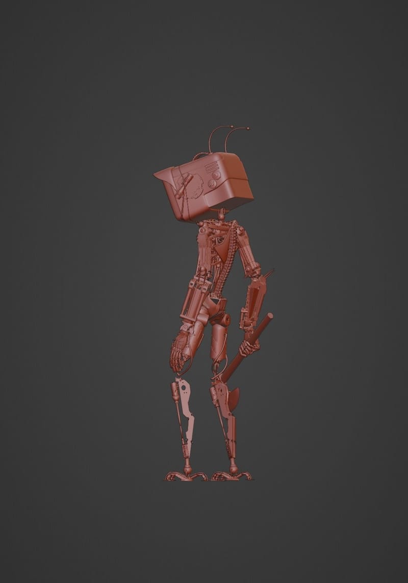 Cyberpunk Robot 3D model