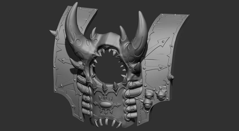 wargame dark soldier HEY BROTHER Kit 3D print model