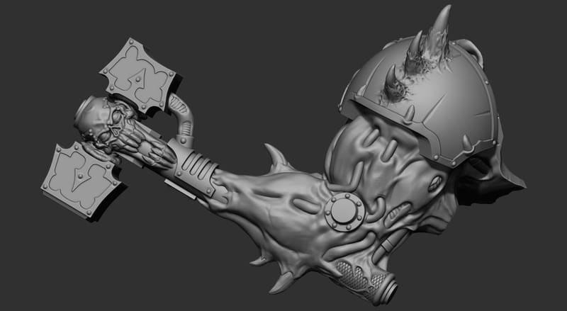 wargame dark soldier HEY BROTHER Kit 3D print model