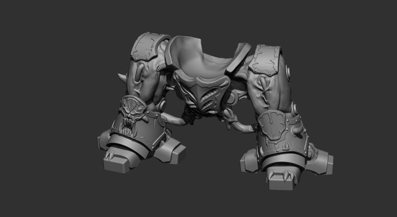 wargame dark soldier HEY BROTHER Kit 3D print model