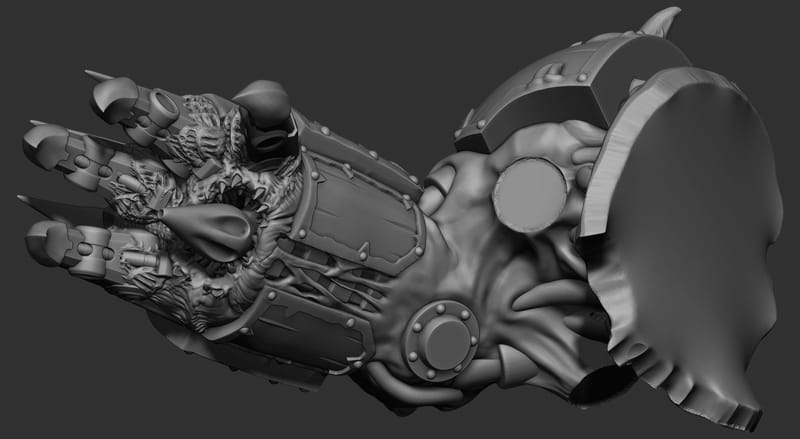 wargame dark soldier HEY BROTHER Kit 3D print model