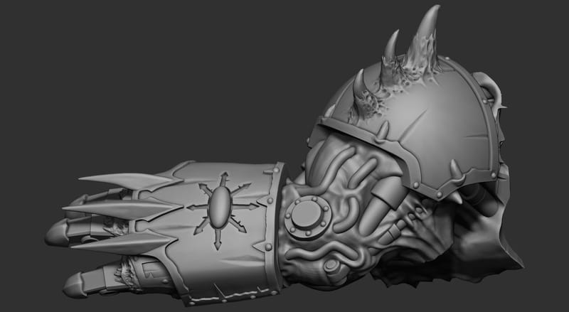 wargame dark soldier HEY BROTHER Kit 3D print model