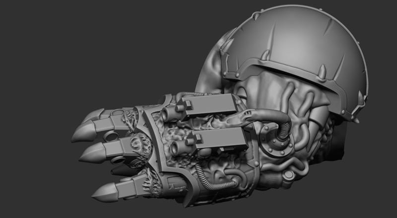 wargame dark soldier HEY BROTHER Kit 3D print model