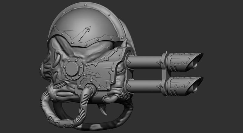 wargame dark soldier HEY BROTHER Kit 3D print model