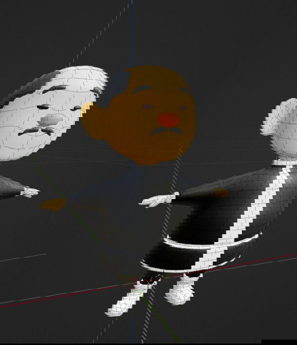 Attempts to create a 3d model of Santa Claus