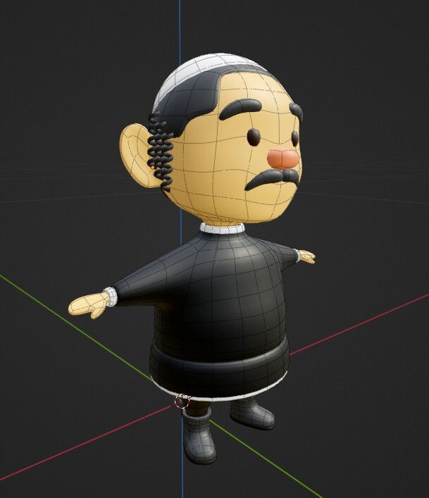 Attempts to create a 3d model of Santa Claus