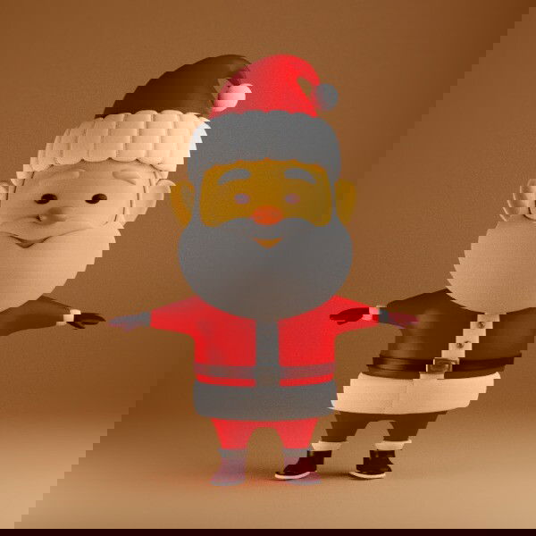 Attempts to create a 3d model of Santa Claus