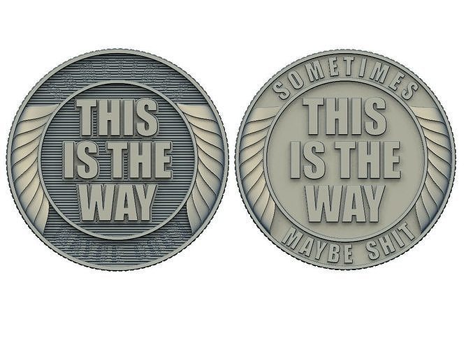 Two coins This is the way stl model for 3D printing