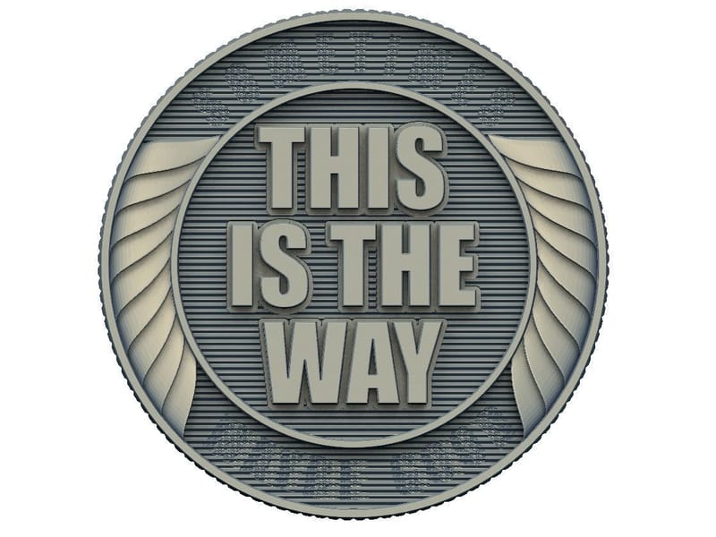 Two coins This is the way stl model for 3D printing