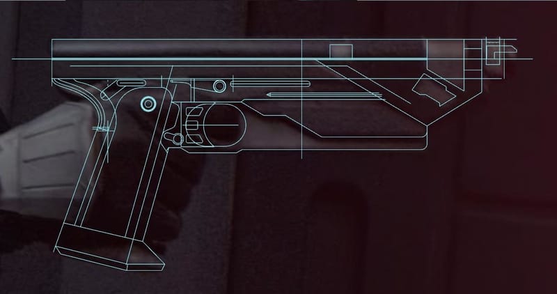 Bo-katan Westar-35 mandalorian blaster 3d print model