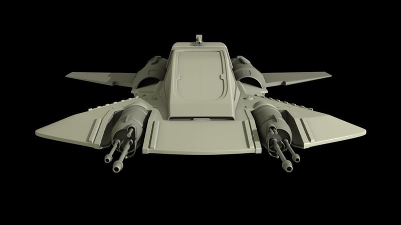 Star Wars The Mandalorian Pirate Snub Fighter 1 18th scale