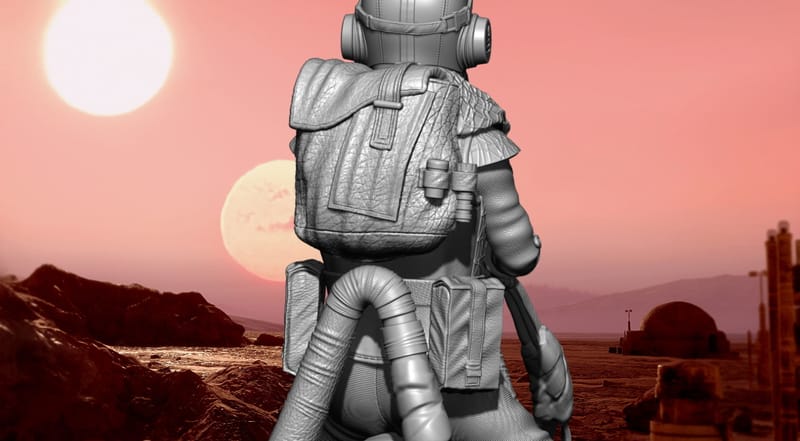 Kuiil and Blurrg the Mandalorian