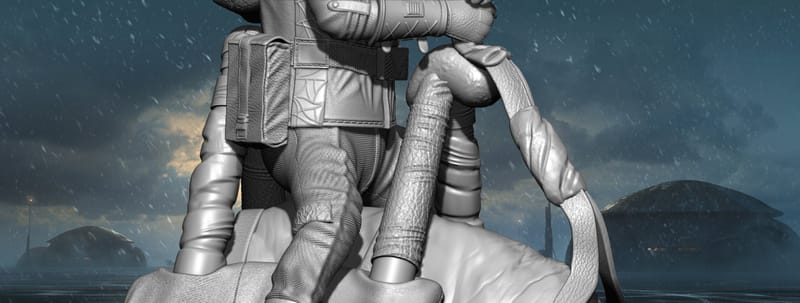 Kuiil and Blurrg the Mandalorian