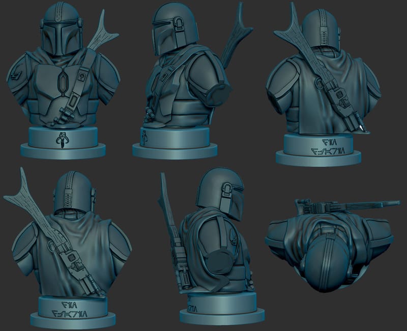 The Mandalorian Din Djarin Bust