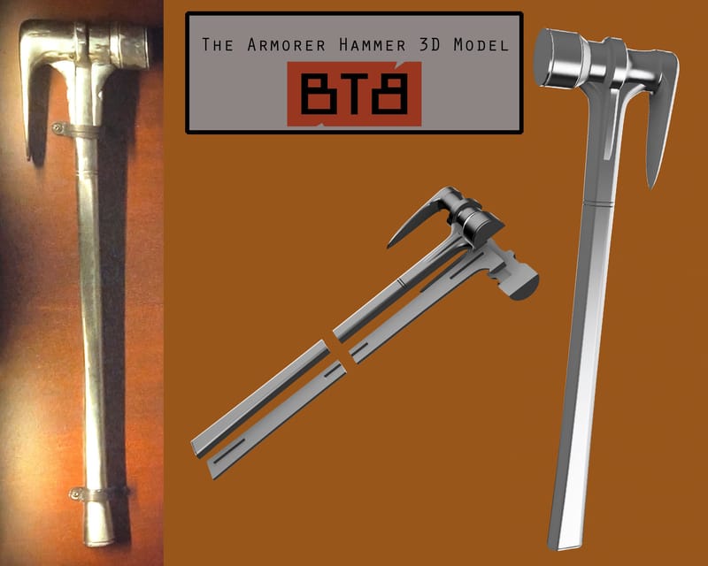 Hammer inspired by The Armorer Blacksmith from The Mandalorian