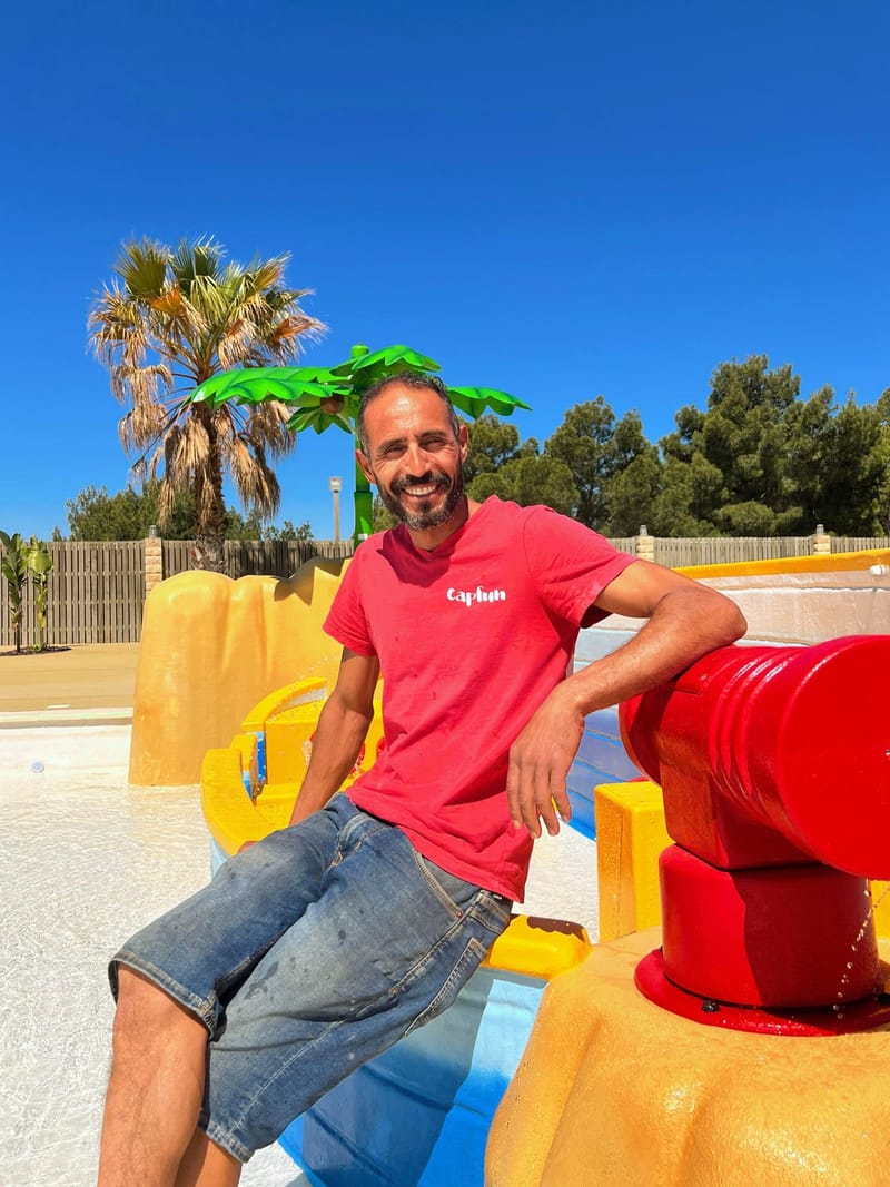 Une graphiste dans un camping