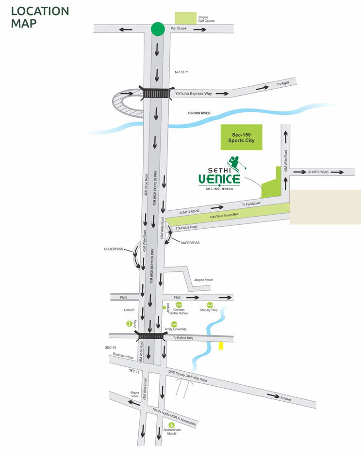 Sethi Venice Location Map