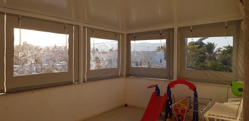 ברזנט לפי מידה אטום עם שקוף מותאם אישית