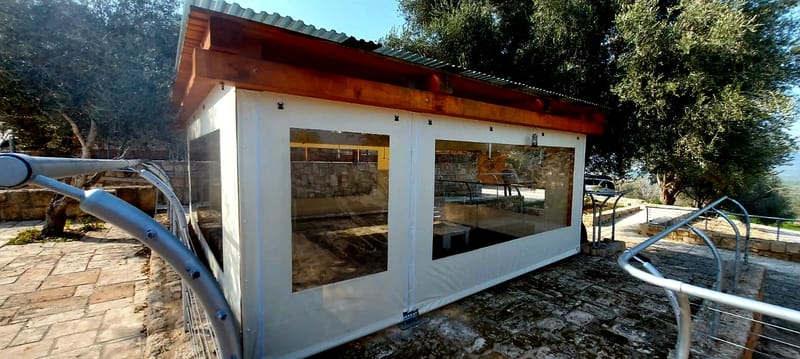 ברזנט לפי מידה אטום עם שקוף מותאם אישית