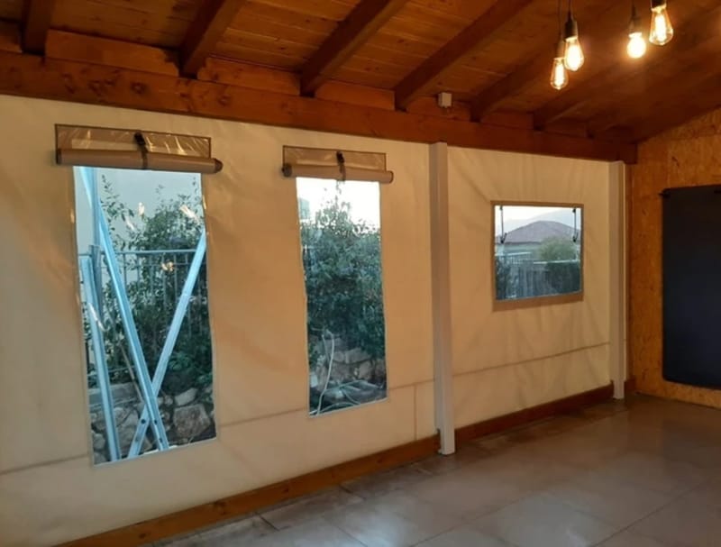 ברזנט לפי מידה אטום עם שקוף מותאם אישית