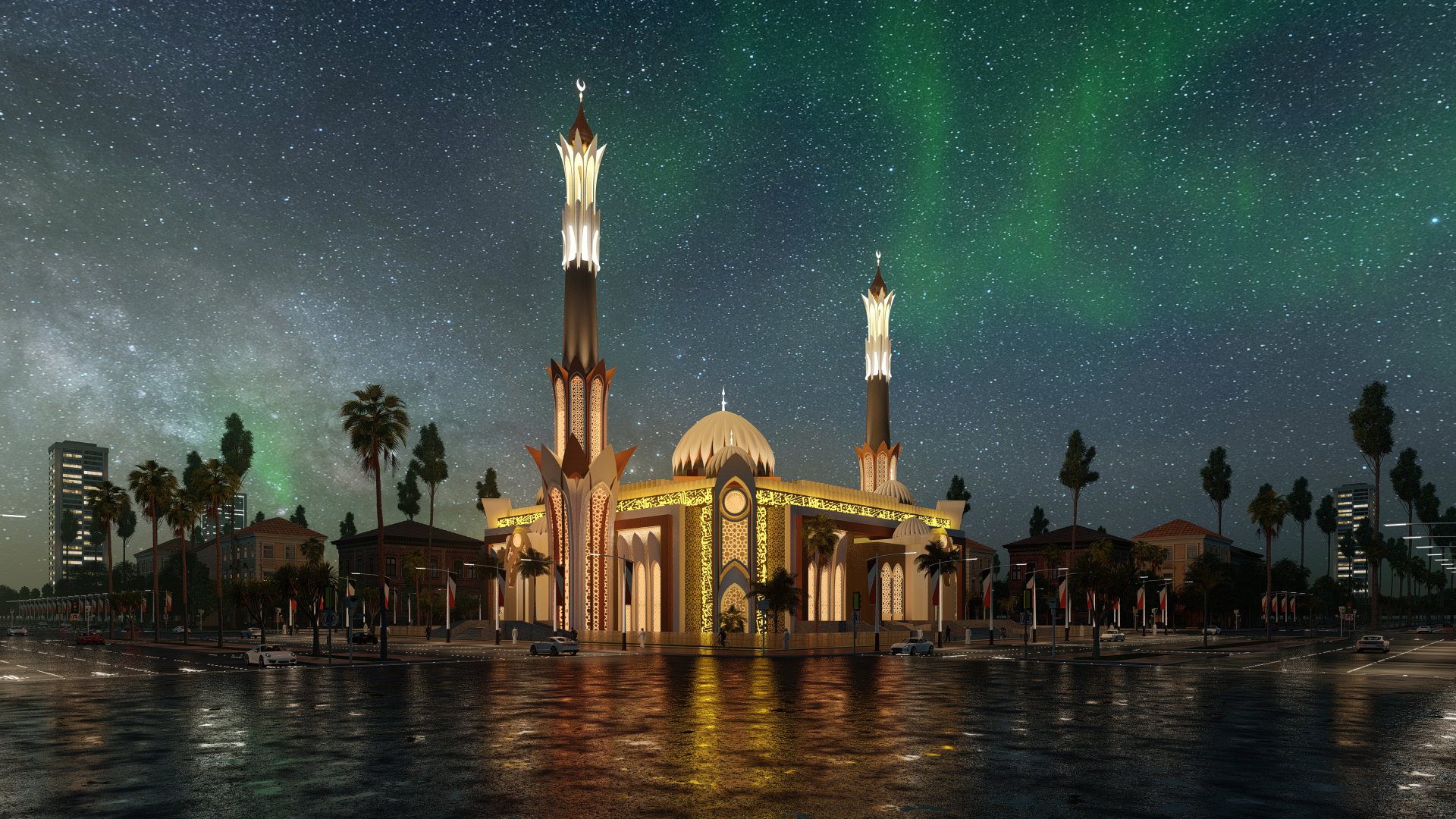 Mosque Rendering for Upwork Client: Translating Vision to Serene Reality