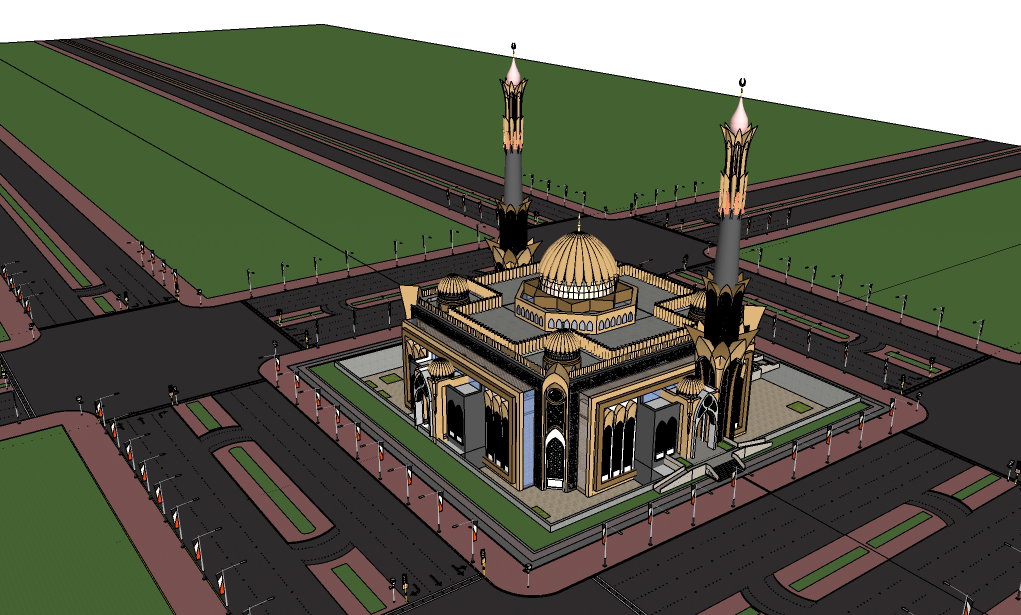 Mosque Rendering for Upwork Client: Translating Vision to Serene Reality