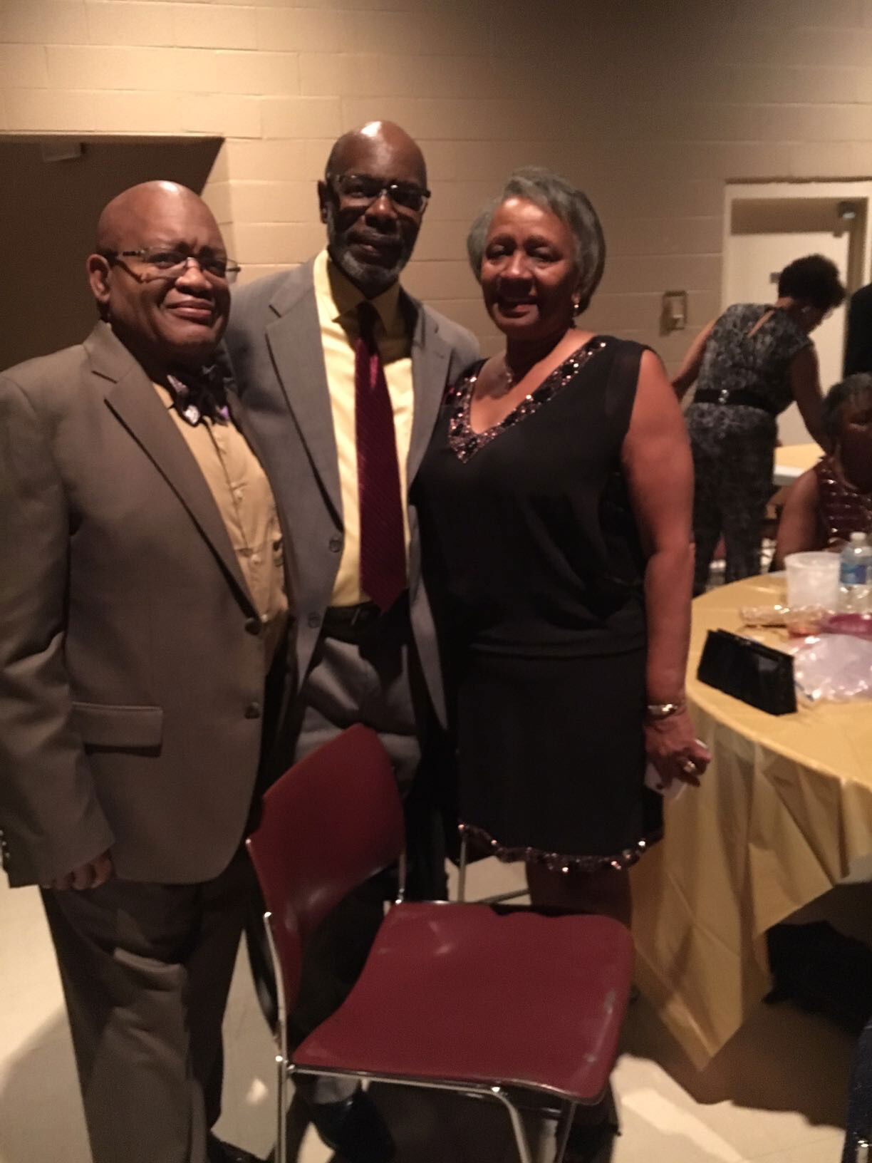 Calvin McCullough, Kenneth Woods and Kenneth's wife Deborah at the Maroon & Gold Ball 2016