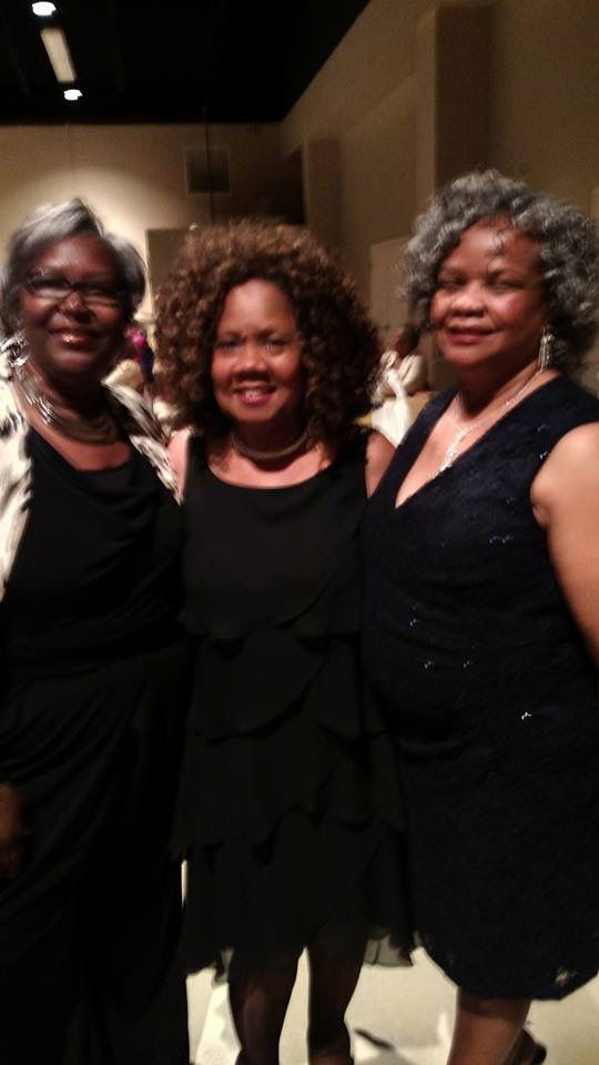 Classmates Evangeline Ligon, LaVerne Davis Dodson and Deborah Robinson McClendon looking elegant at the Maroon and Gold Ball 2016
