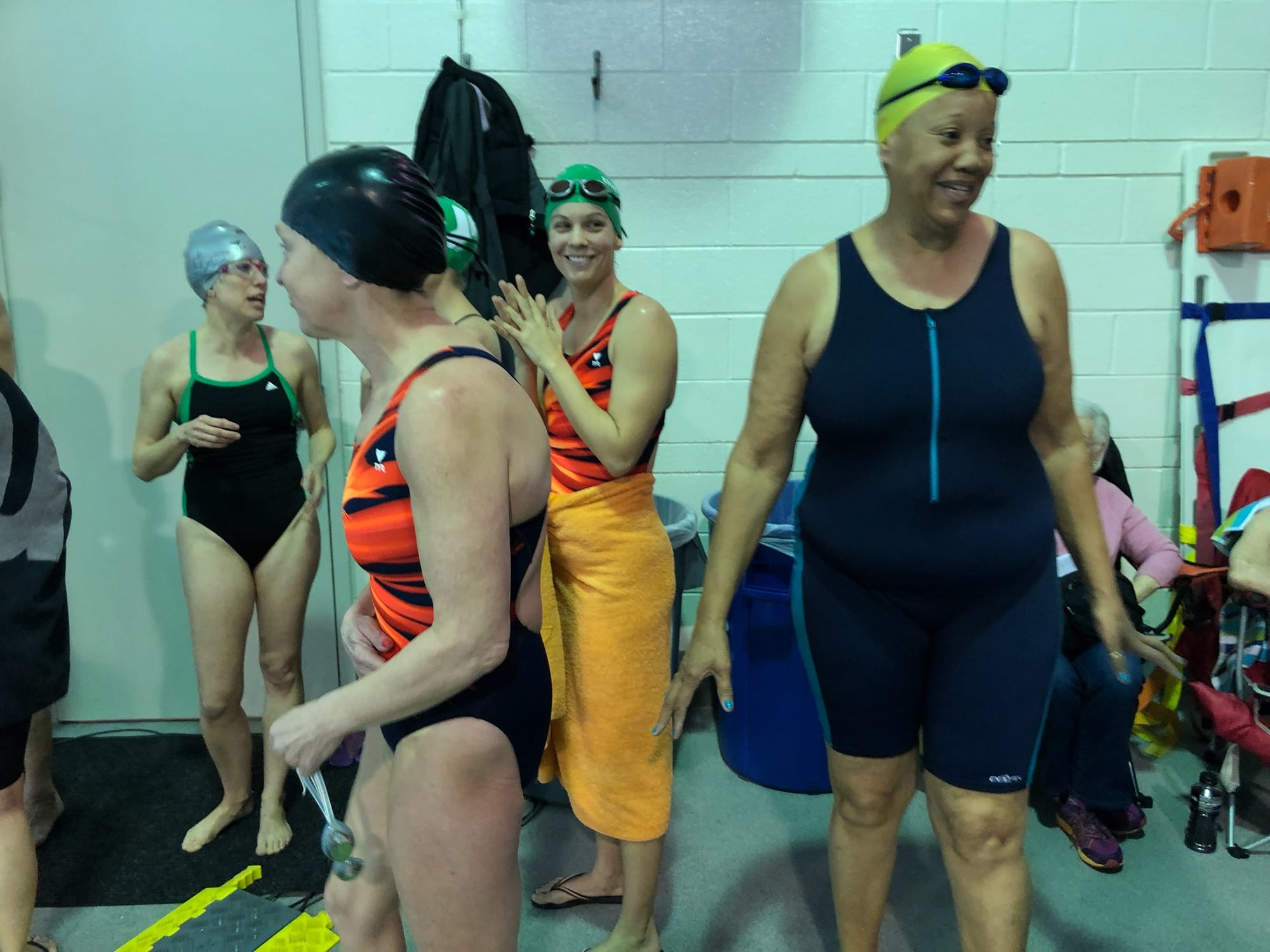 Darnell Ivory winning 50's over swim meet
