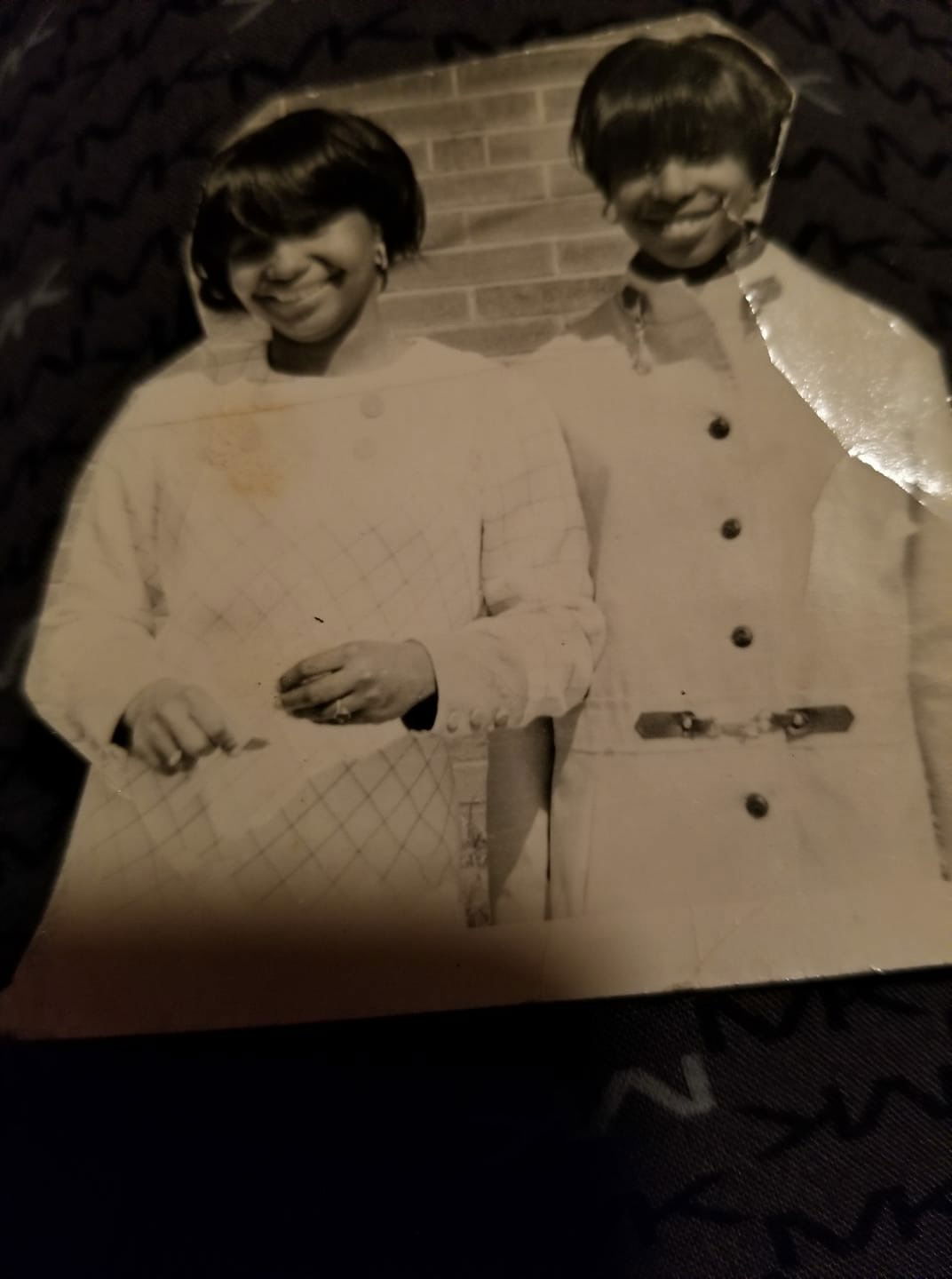 Classmates Jackie Hood McCullough and her friend Elaine Judge when Jackie was only 16