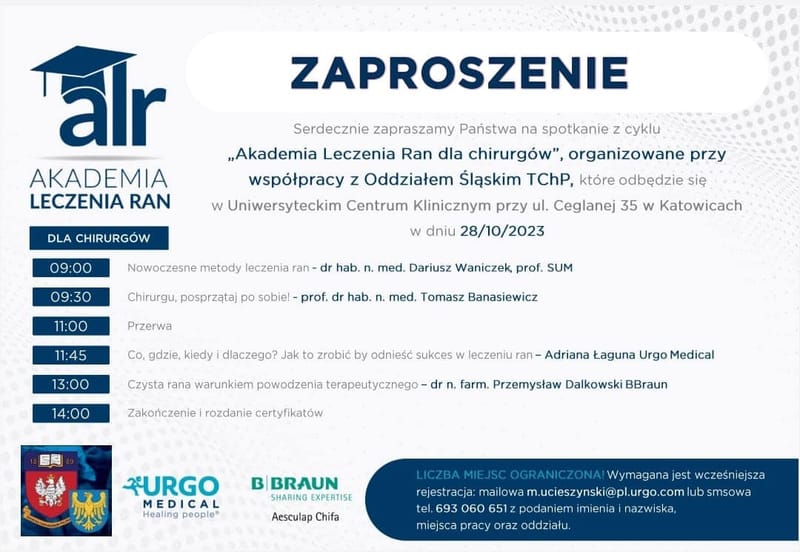 Akademia Leczenia Ran - spotkanie z prof. Banasiewiczem