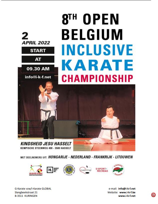 8th Open Inclusive championship I-karate Global