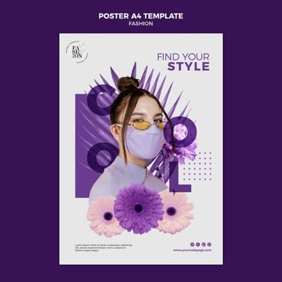 In poster thời trang: Sự kết hợp tinh tế và hiện đại