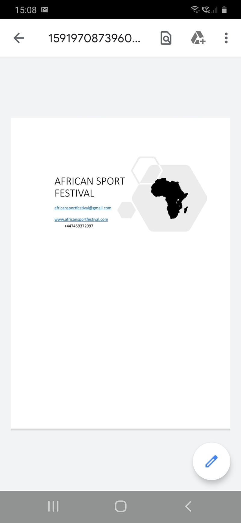 AFRICAN SPORT FESTIVAL COMING SOON