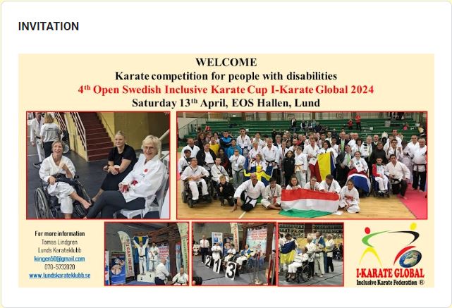 4TH OPEN SWEDEN INCLUSIVE KARATE CHAMPIONSHIP 2024