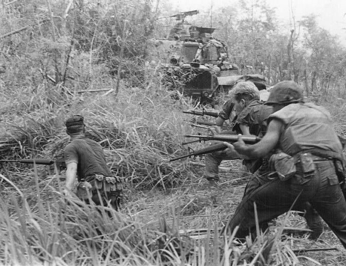 Vietnam War, U.S. Marines in Operation Allen Brook in 1968