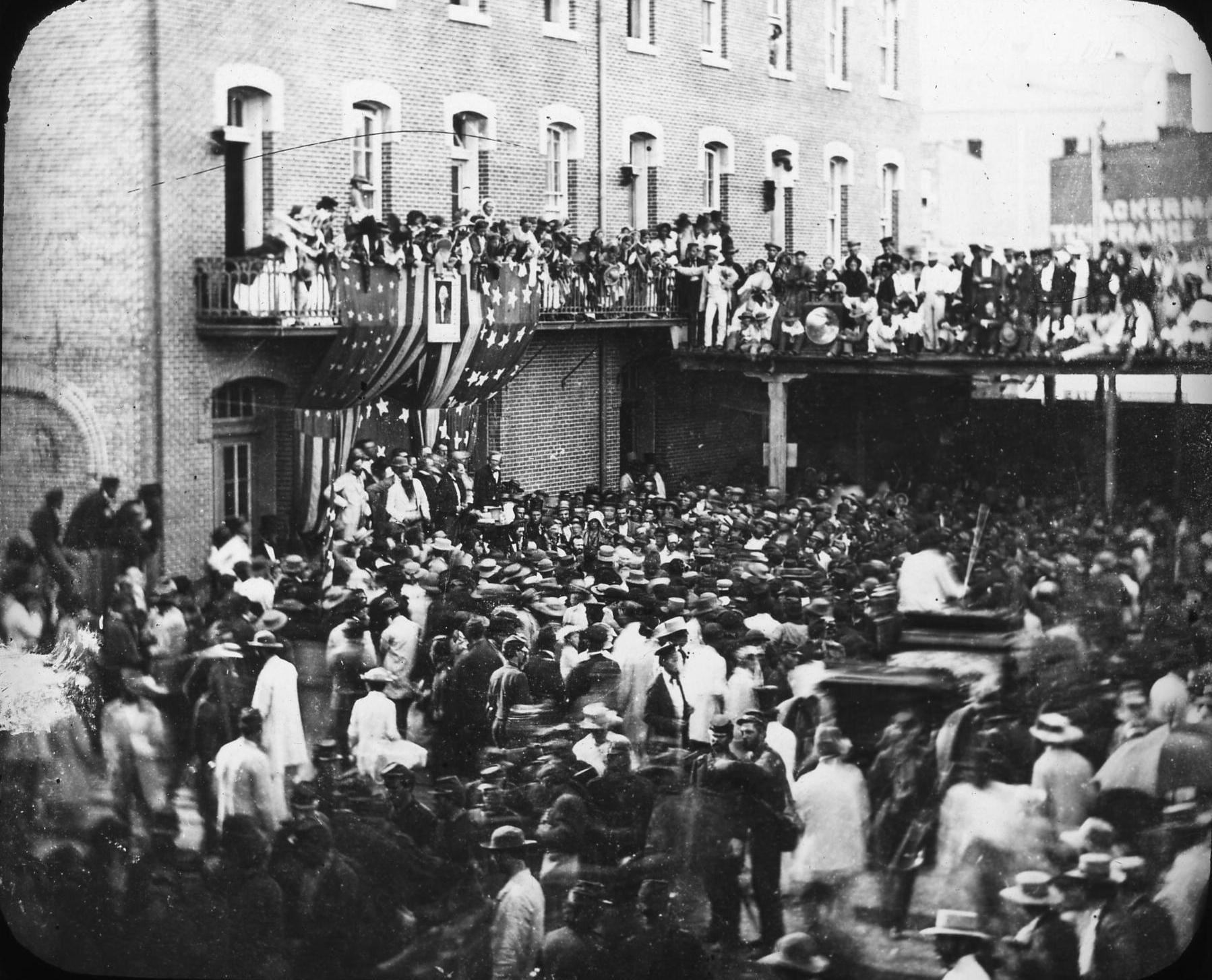 Civil War, Welcoming home the 1st Michigan after 1st Bull Run in Detroit, 1861