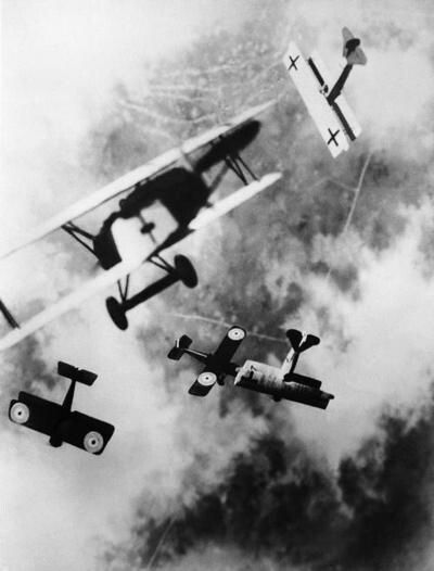 World War 1 Dog fight over the western front