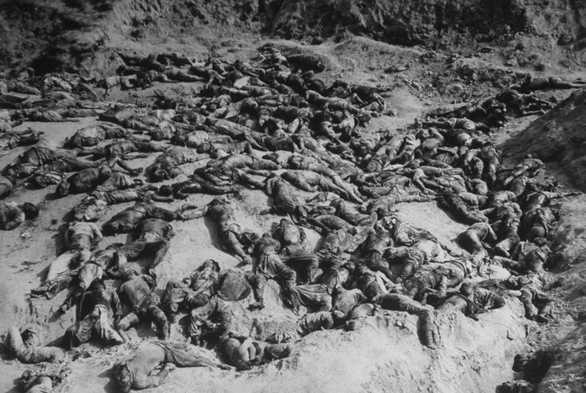 Korean War Slaughtered South Korean prisoners and peasants, 1952.