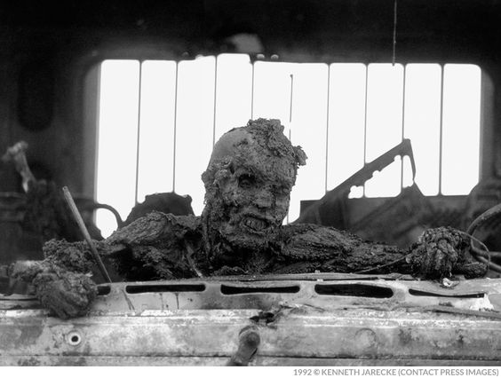 Gulf War an Iraqi man burned alive