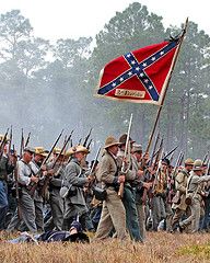 Civil War Confederate Battle line - Gettysburg